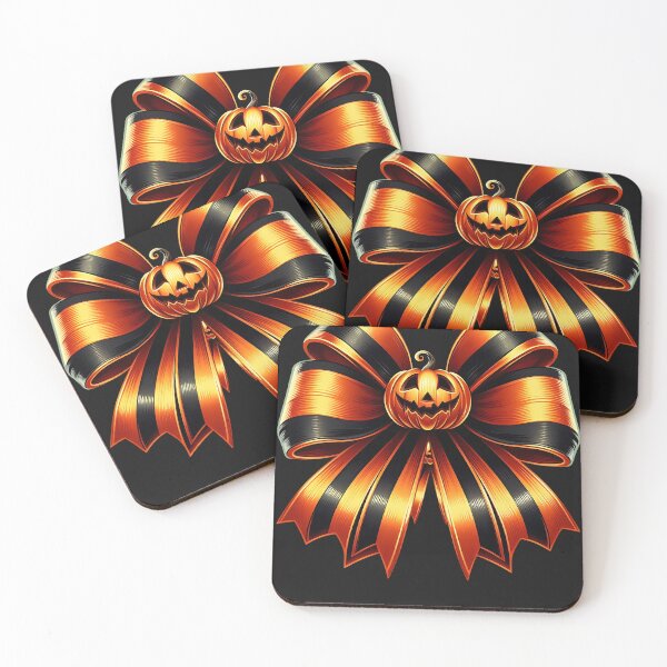 Item preview, Halloween Orange and black Coquette Bow designed and sold by ABMO-store.