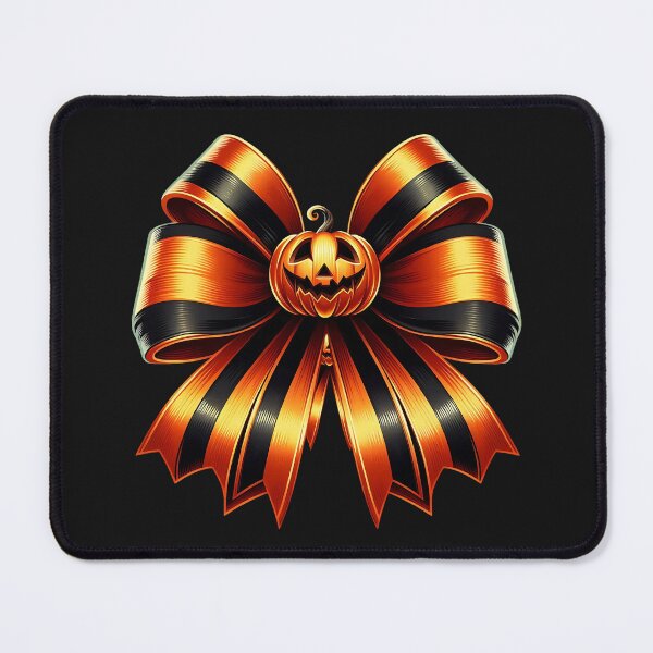 Item preview, Halloween Orange and black Coquette Bow designed and sold by ABMO-store.