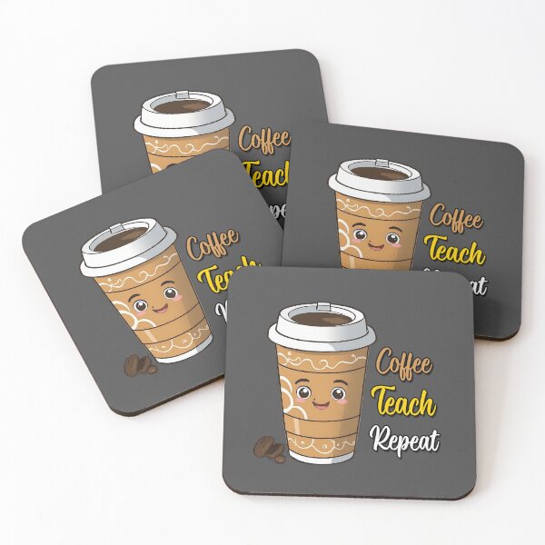 Item preview, Positive Affirmations – "Coffee teach repeat" Design for T-Shirts, Mugs, Stickers & More designed and sold by artedigital99.