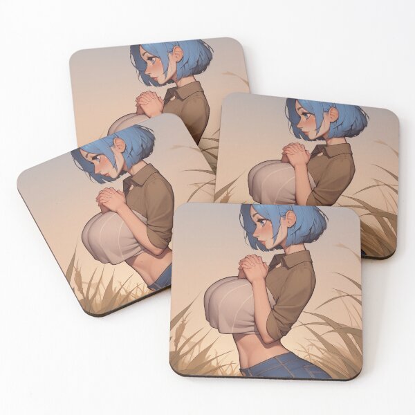 Item preview, Beautiful Girl Praying in the Fields designed and sold by WaifuBrowser.
