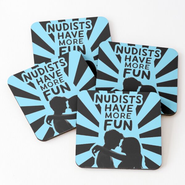 Item preview, Nudists Have More Fun - Unique Eye Catching - LightBlue designed and sold by JLEmporium.
