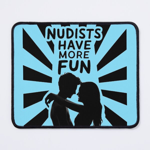 Item preview, Nudists Have More Fun - Unique Eye Catching - LightBlue designed and sold by JLEmporium.