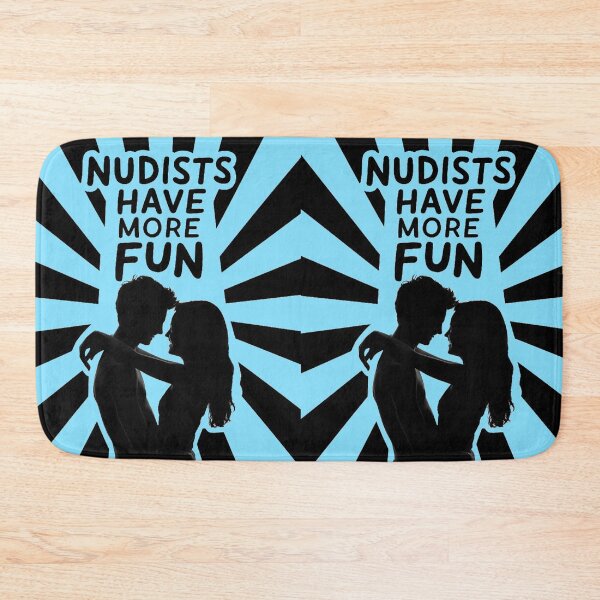 Item preview, Nudists Have More Fun - Unique Eye Catching - LightBlue designed and sold by JLEmporium.
