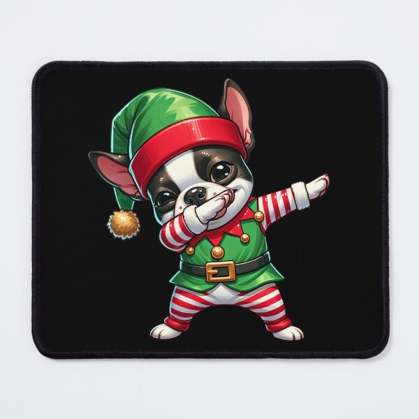 Item preview, Christmas Boston Terrier Elf Funny Boston Terrier Lover designed and sold by BlueBerry-Pengu.