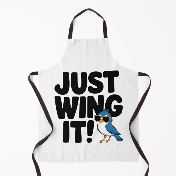 Item preview, Just Wing It! Cute Blue Jay Bird Pun designed and sold by PMCreative.