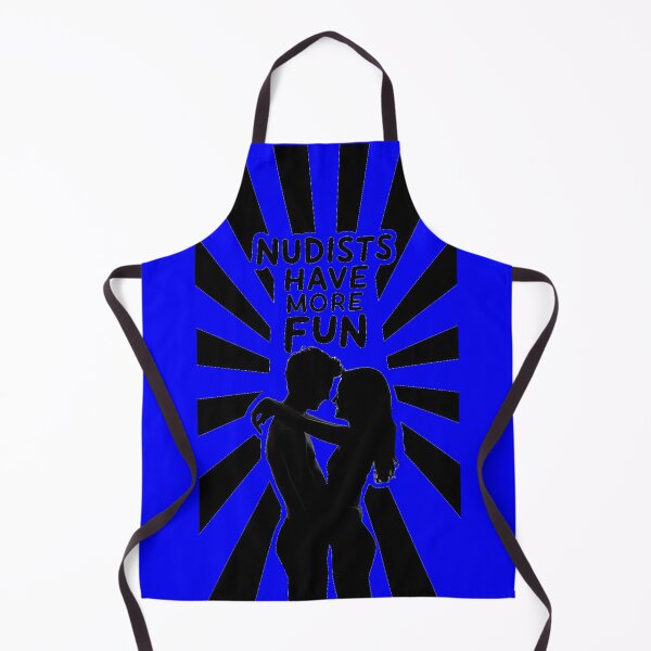 Item preview, Nudists Have More Fun - Unique Eye Catching - Blue designed and sold by JLEmporium.