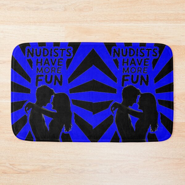 Item preview, Nudists Have More Fun - Unique Eye Catching - Blue designed and sold by JLEmporium.