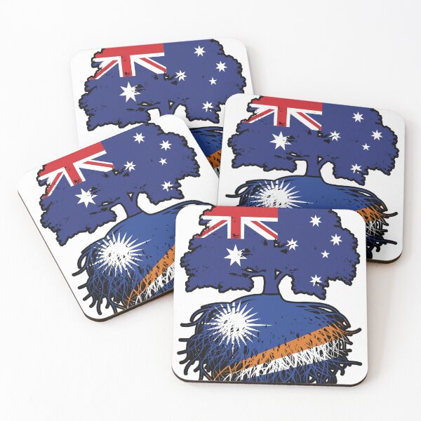 Item preview, Marshall Islands Marshallese Australian Australia Tree Roots Flag designed and sold by FlagX.