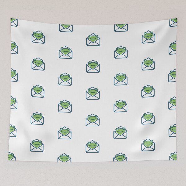 Item preview, Illustration of a frog with an envelope designed and sold by rasagamastore.