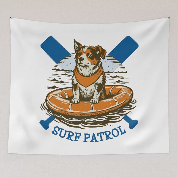 Item preview, Surf Patrol Dog  designed and sold by Artepilo.