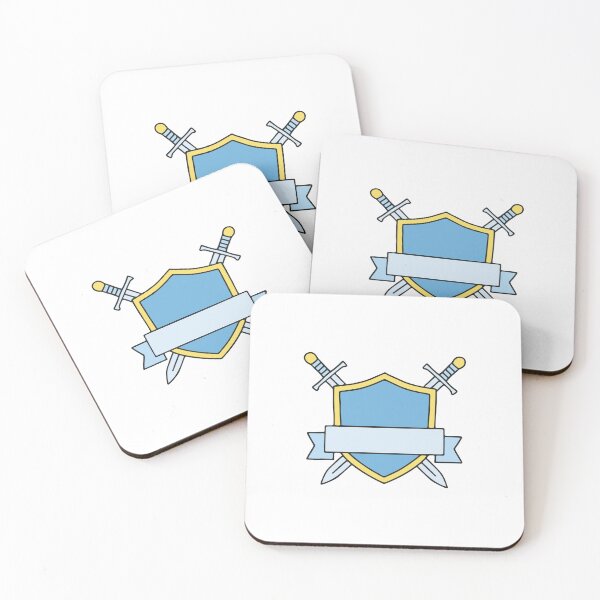 Item preview, An emblem with a shield, ribbon, and sword logo designed and sold by rasagamastore.
