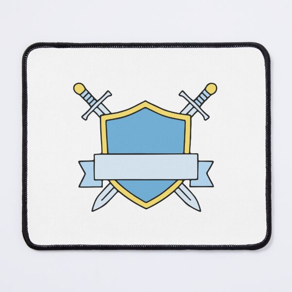 Item preview, An emblem with a shield, ribbon, and sword logo designed and sold by rasagamastore.