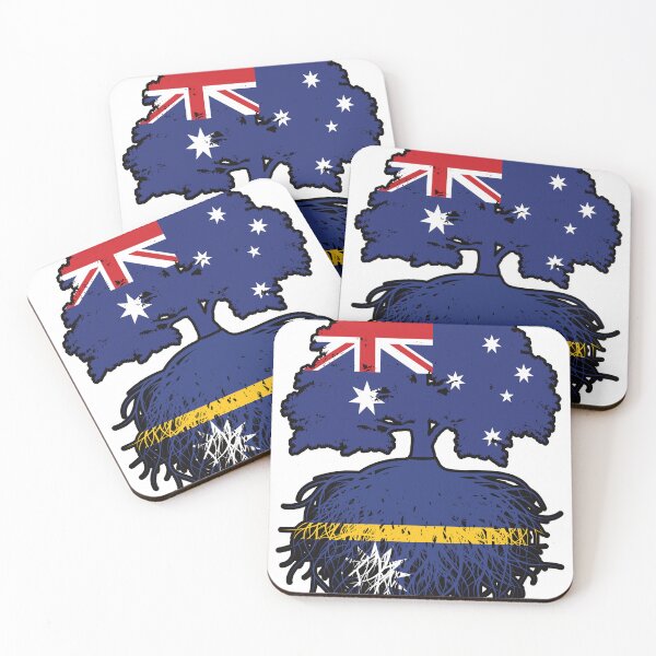 Item preview, Nauru Nauruan Australian Australia Tree Roots Flag designed and sold by FlagX.