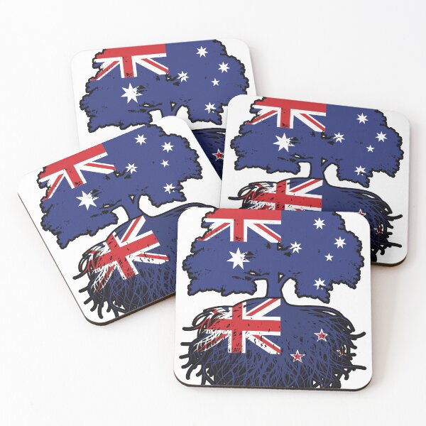 Item preview, New Zealand New Zealander Australian Australia Tree Roots Flag designed and sold by FlagX.
