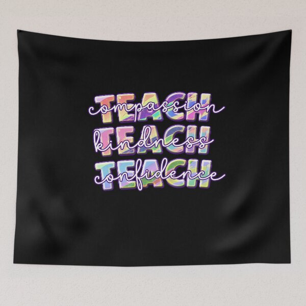 Item preview, Positive Affirmations – "Teach compassion teach kindness teach confidence" Design for T-Shirts, Mugs, Stickers & More designed and sold by artedigital99.