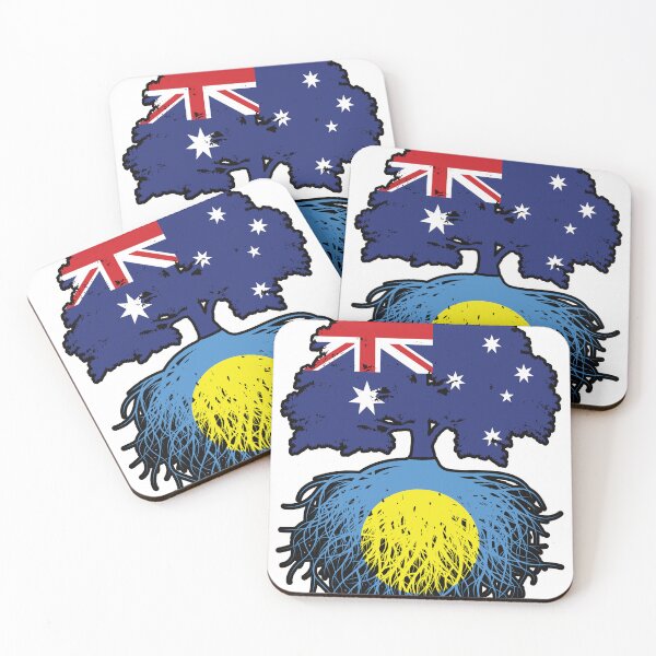 Item preview, Palau Palauan Australian Australia Tree Roots Flag designed and sold by FlagX.