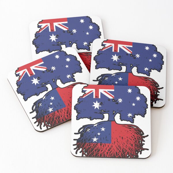 Item preview, Samoa Samoan Australian Australia Tree Roots Flag designed and sold by FlagX.