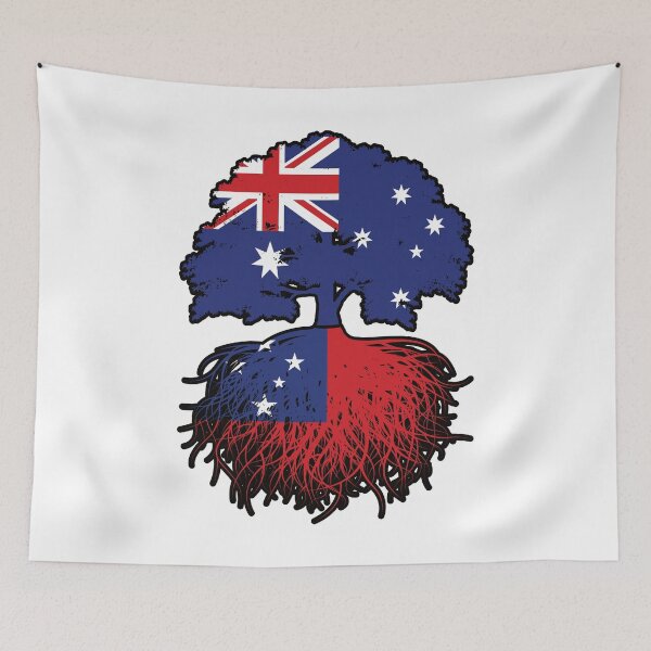 Item preview, Samoa Samoan Australian Australia Tree Roots Flag designed and sold by FlagX.
