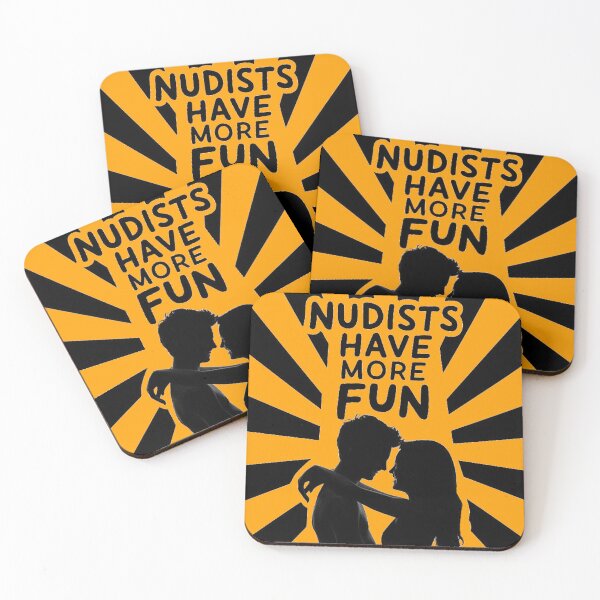 Item preview, Nudists Have More Fun - Unique Eye Catching - Orange designed and sold by JLEmporium.