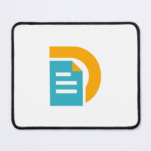 Item preview, letter D logo combined with a paper document designed and sold by rasagamastore.