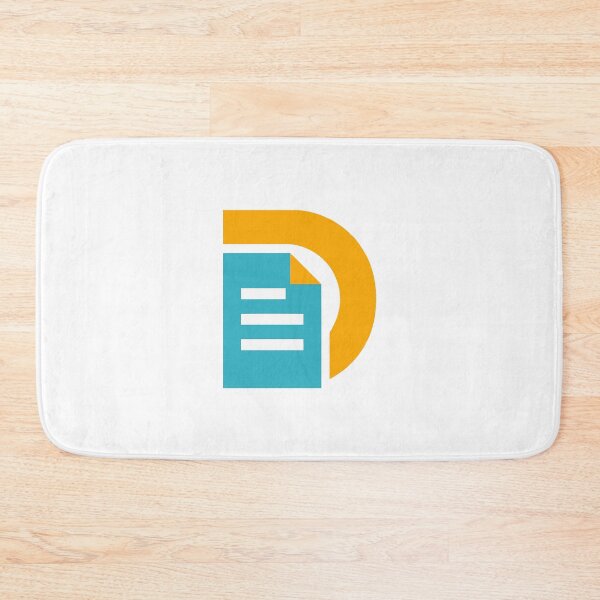 Item preview, letter D logo combined with a paper document designed and sold by rasagamastore.