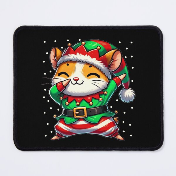 Item preview, Christmas Hamster Elf Funny Hamster Lover designed and sold by BlueBerry-Pengu.