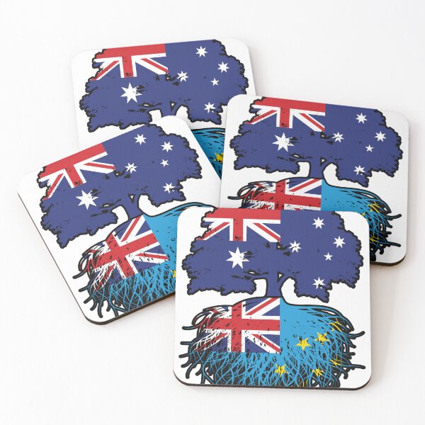 Item preview, Tuvalu Tuvaluan Australian Australia Tree Roots Flag designed and sold by FlagX.