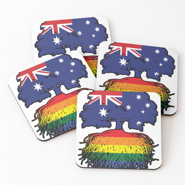 Item preview, Lgbtq Gay Australian Australia Tree Roots Flag designed and sold by FlagX.