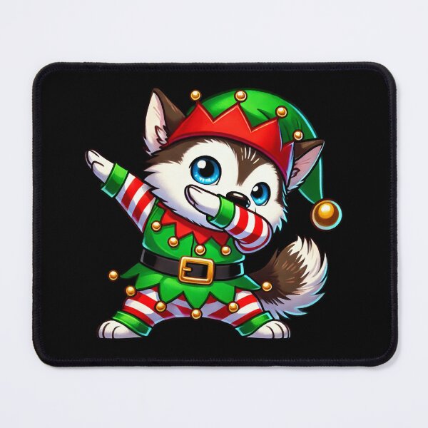 Item preview, Christmas Husky Elf Funny Husky Lover designed and sold by BlueBerry-Pengu.