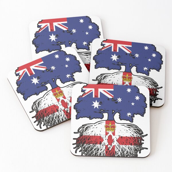 Item preview, Northern Ireland Northern Irish Australian Australia Tree Roots Flag designed and sold by FlagX.