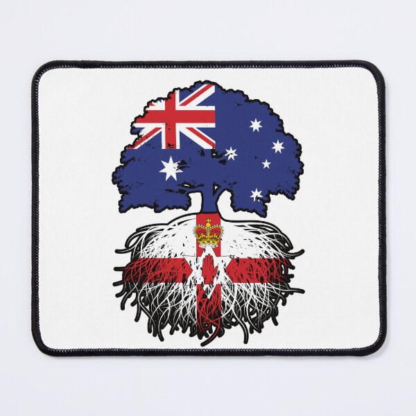 Item preview, Northern Ireland Northern Irish Australian Australia Tree Roots Flag designed and sold by FlagX.