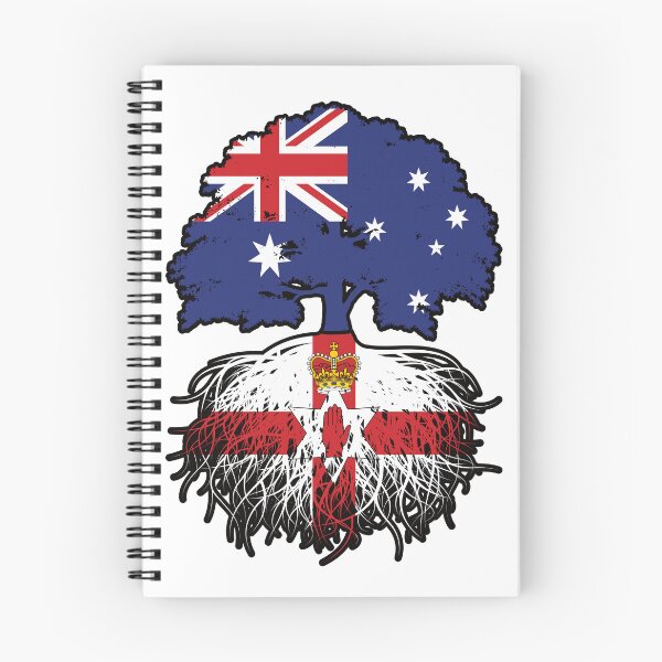 Item preview, Northern Ireland Northern Irish Australian Australia Tree Roots Flag designed and sold by FlagX.