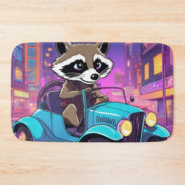 Item preview, Racoons Drive through the City designed and sold by renirena.