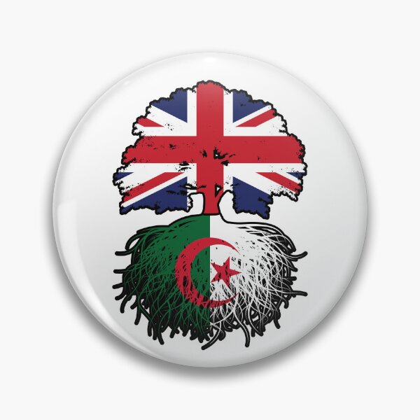 Item preview, Bandera argelina británica del Reino Unido con raíces de árboles designed and sold by FlagX.