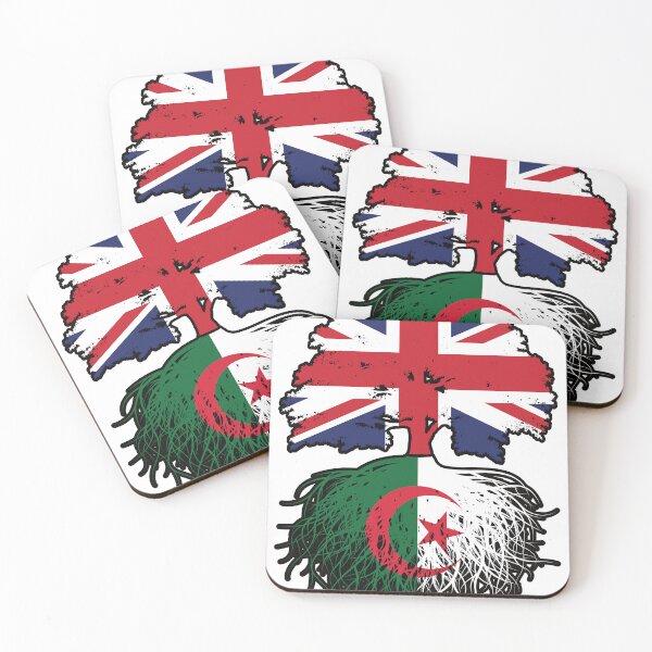 Item preview, Algeria Algerian British UK Tree Roots Flag designed and sold by FlagX.