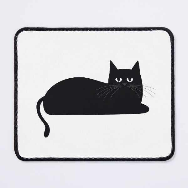 Item preview, Minimalist Black Cat Illustration: Cute and Playful designed and sold by BeUniqueCo.