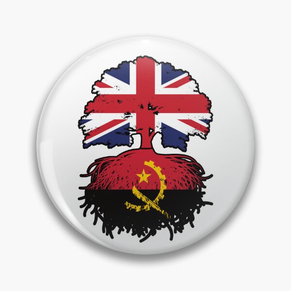 Item preview, Angola Angolan British UK Tree Roots Flag designed and sold by FlagX.