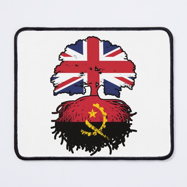 Item preview, Angola Angolan British UK Tree Roots Flag designed and sold by FlagX.