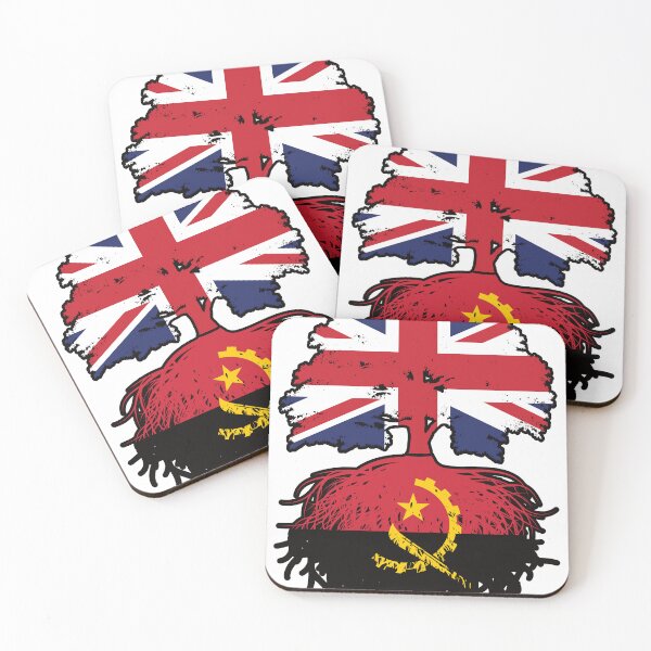 Item preview, Angola Angolan British UK Tree Roots Flag designed and sold by FlagX.