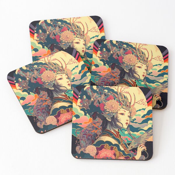 Item preview, Colourful Geisha  designed and sold by patternshoprad.