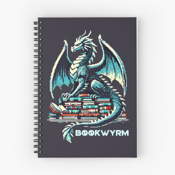 Item preview,  Retro Book Lover "I'm A Bookwyrm, Not A Bookworm" Dragon designed and sold by Victor Shadehorn.