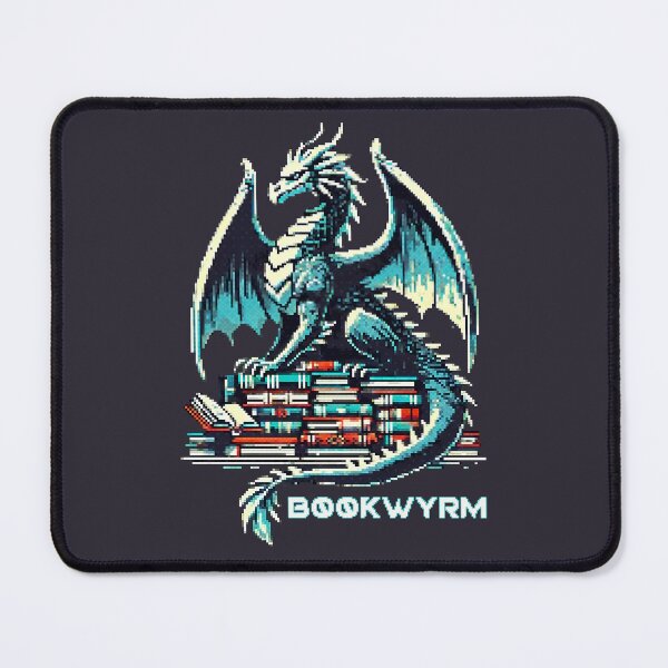 Item preview,  Retro Book Lover "I'm A Bookwyrm, Not A Bookworm" Dragon designed and sold by Victor Shadehorn.