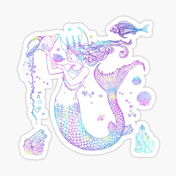Mermaid Princess Sticker