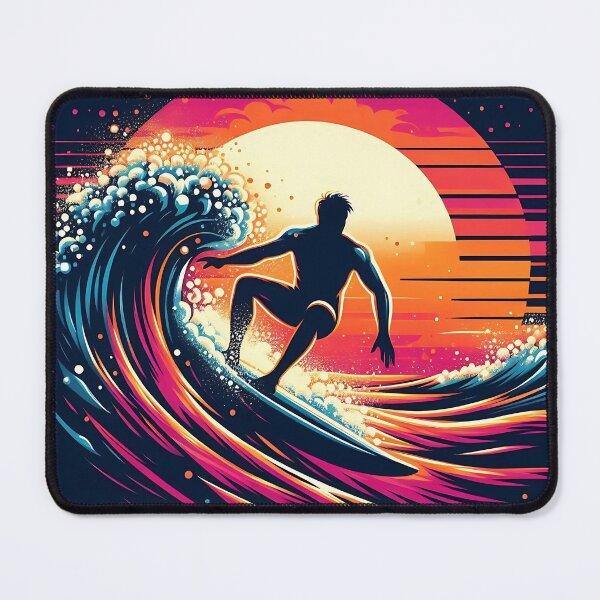 Item preview, Sunset Surf Retro Wave designed and sold by JavisSRDesign.