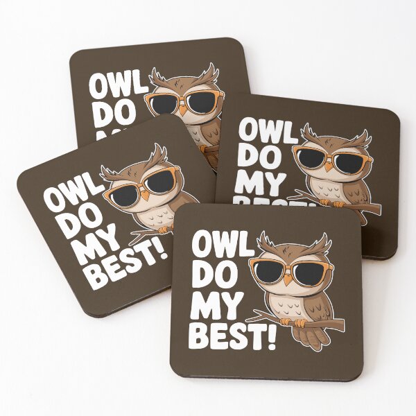 Item preview, Owl Do My Best! Cute Owl Pun designed and sold by PMCreative.