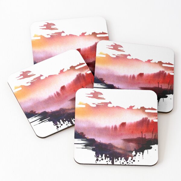 Item preview, watercolor landscape texture painting designed and sold by SamirArt.