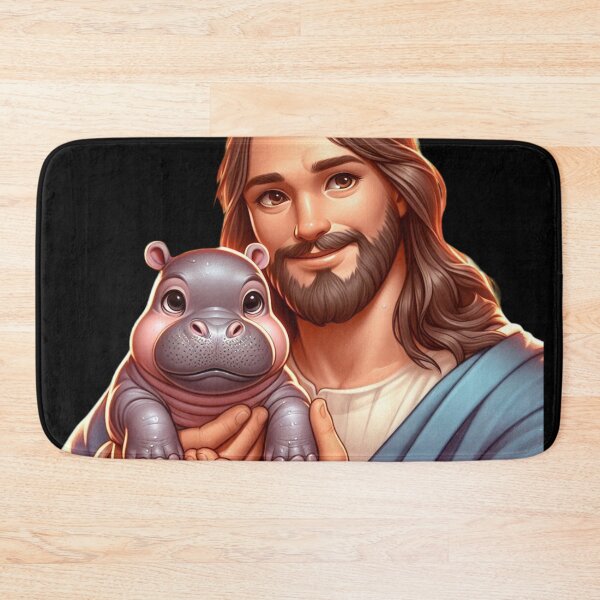 Item preview, Jesus Carrying Moo Deng designed and sold by tshirtsandme.