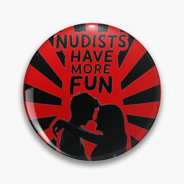 Item preview, Nudists Have More Fun - Unique Eye Catching -Red designed and sold by JLEmporium.