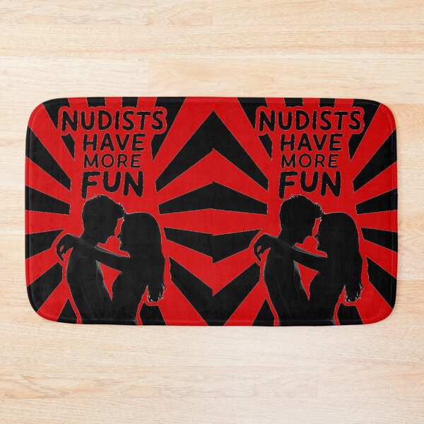 Item preview, Nudists Have More Fun - Unique Eye Catching -Red designed and sold by JLEmporium.