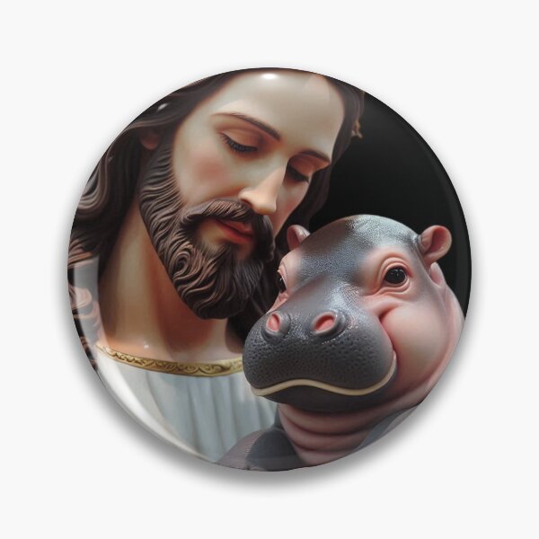 Item preview, Jesus Carrying Moo Deng designed and sold by tshirtsandme.